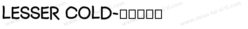 Lesser Cold字体转换